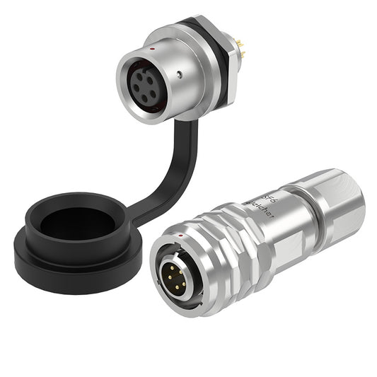 Prise de courant circulaire EW SF6 à 5 broches pour panneau métallique