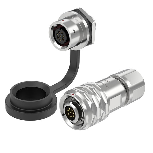 EW SF8 8 Pin Circular Panel Mount Connector Metal