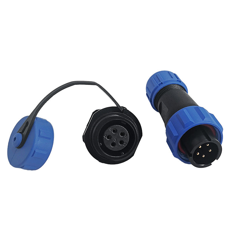 Connecteur de fil circulaire en plastique EW SP13 à 5 broches