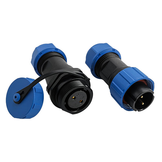 EW SP17 2 Pin Circular Plug Socket Plastic