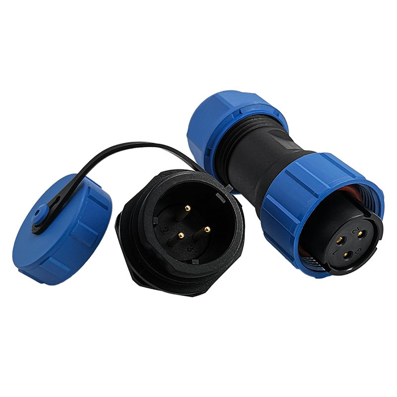 EW SP17 3 Pin Circular Plug Connector Plastic