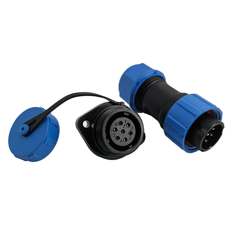 EW SP17 7 Pin Circular Power Connector Types Plastic