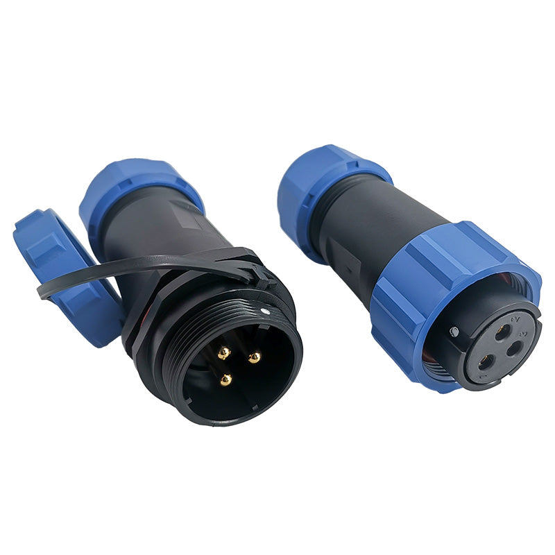 EW SP21 3 Pin Circular Connector Electrical Plastic