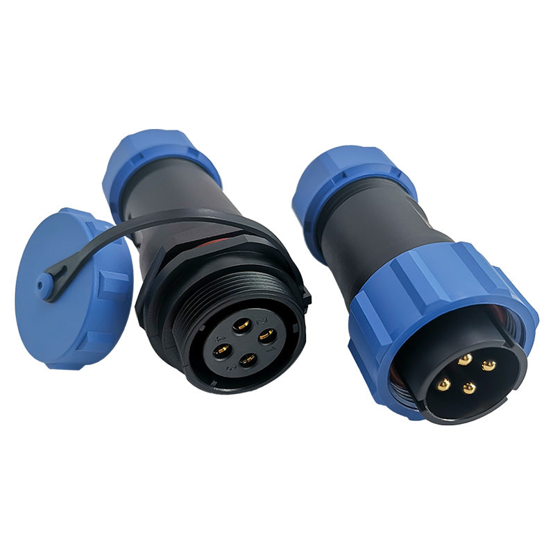 EW SP21 4 Pin Circular Plastic Wire Connector