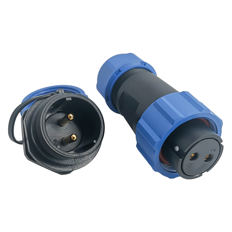 EW SP21 2 Pin Circular Plug Socket Plastic