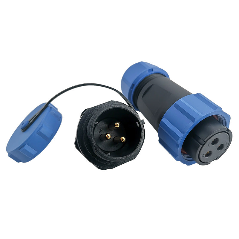 EW SP21 3 Pin Circular Connector Electrical Plastic