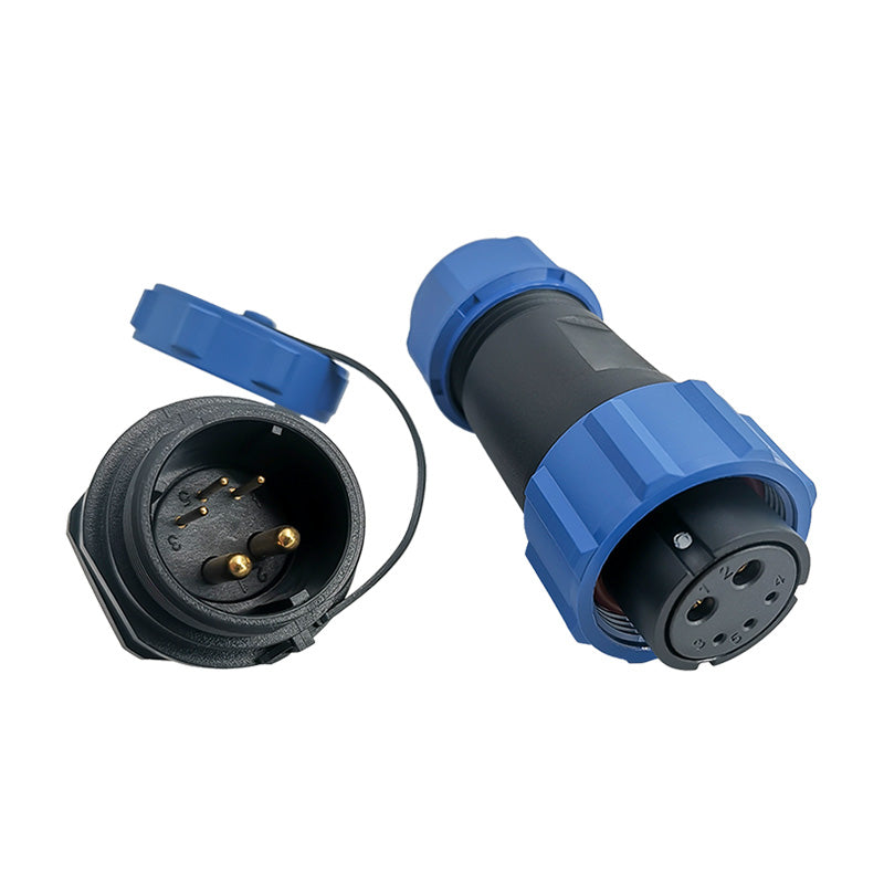 EW SP21 5B Pin Circular Power Connector Types Plastic