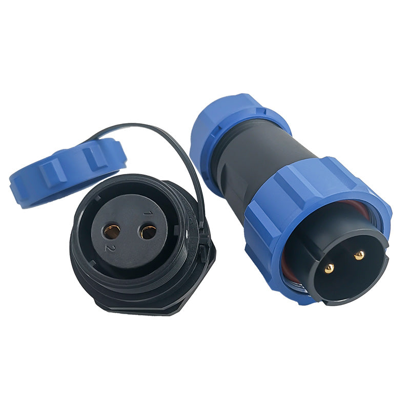 EW SP21 2 Pin Circular Plug Socket Plastic