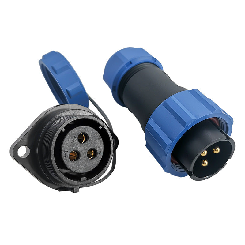 EW SP21 3 Pin Circular Connector Electrical Plastic
