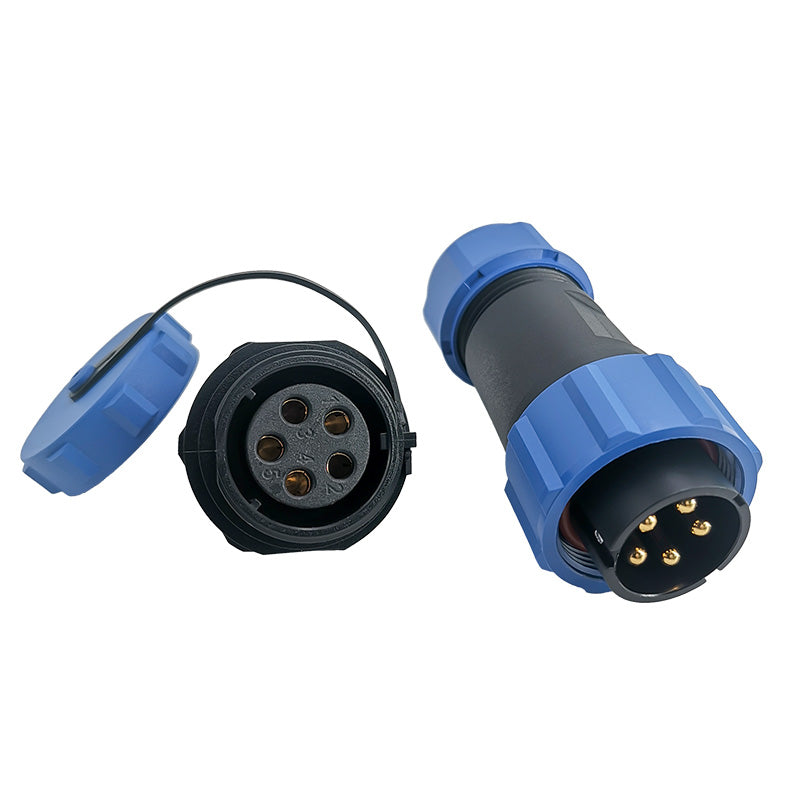 EW SP21 5 Pin Circular Plug Connector Plastic