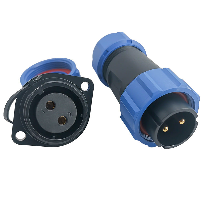 EW SP21 2 Pin Circular Plug Socket Plastic