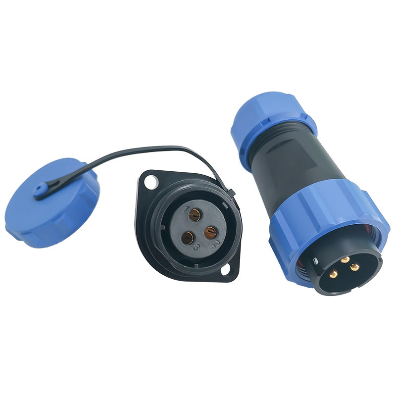 EW SP21 3 Pin Circular Connector Electrical Plastic