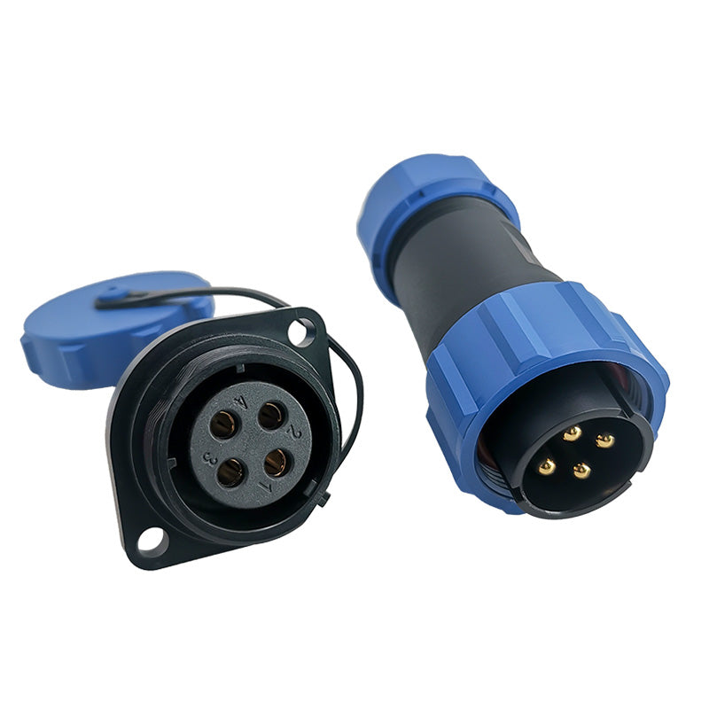EW SP21 4 Pin Circular Plastic Wire Connector