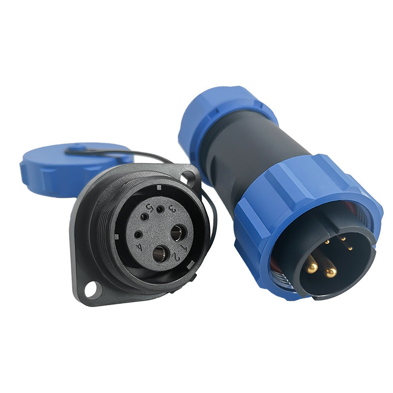 EW SP21 5B Pin Circular Power Connector Types Plastic