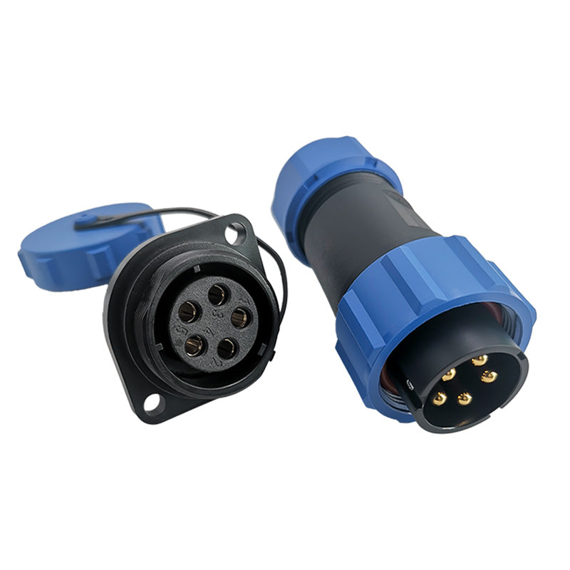 EW SP21 5 Pin Circular Plug Connector Plastic