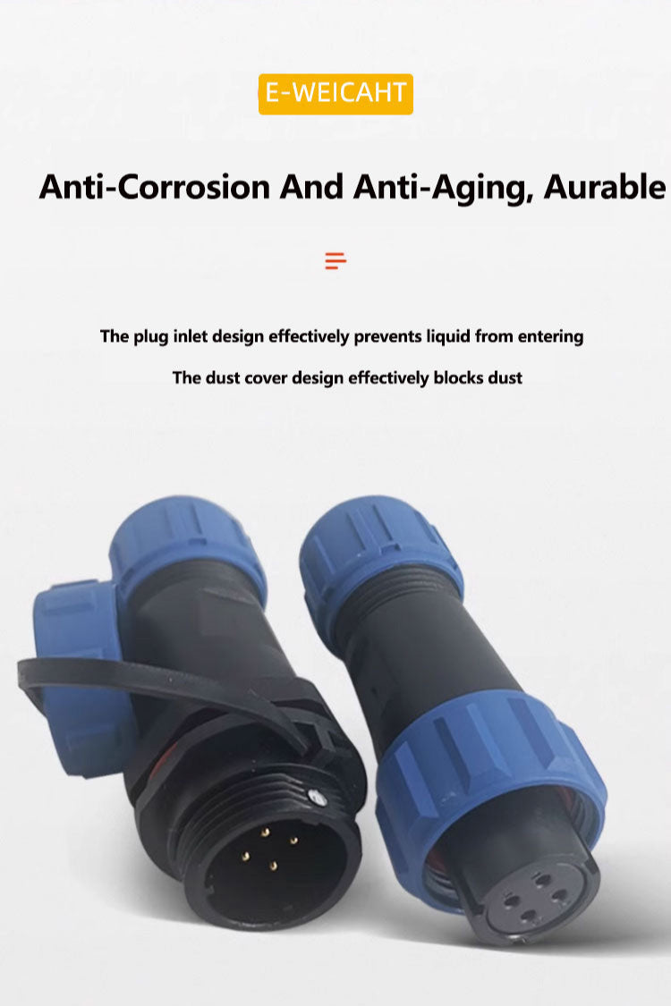 EW SP13 2 Pin IP68 Circular Plastic Connector