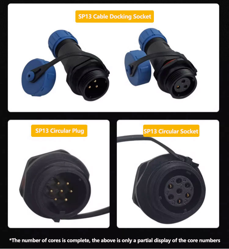 EW SP13 2 Pin IP68 Circular Plastic Connector