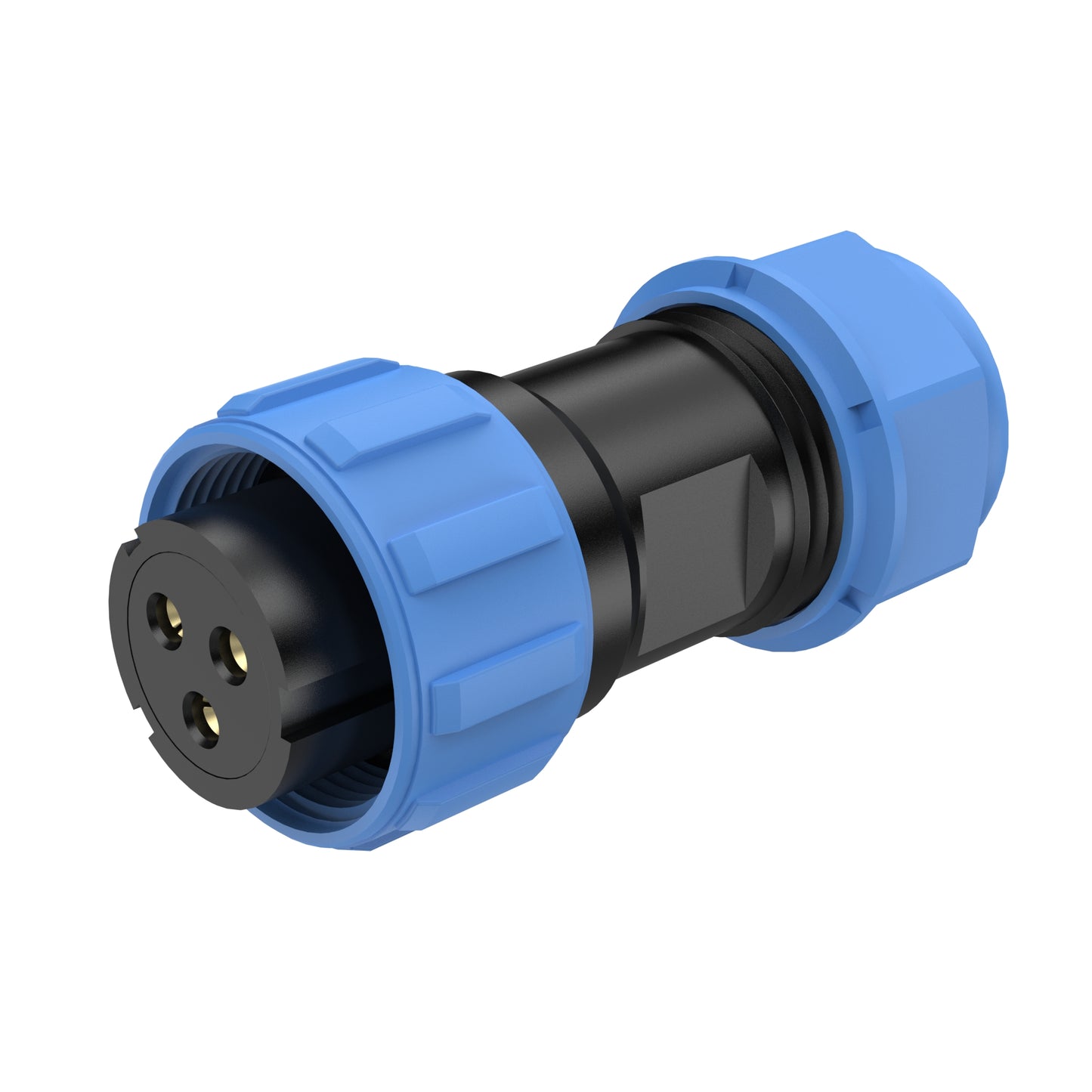 EW SP17 3 Pin Circular Plug Socket Flange