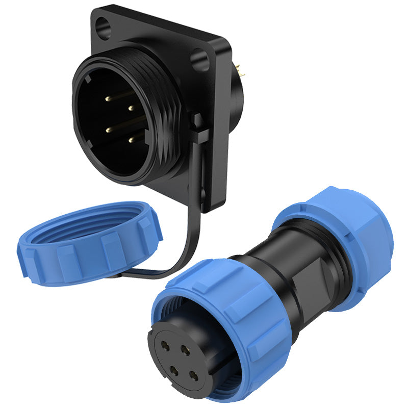 EW SP17 4 Pin Circular Connector Electrical Flange