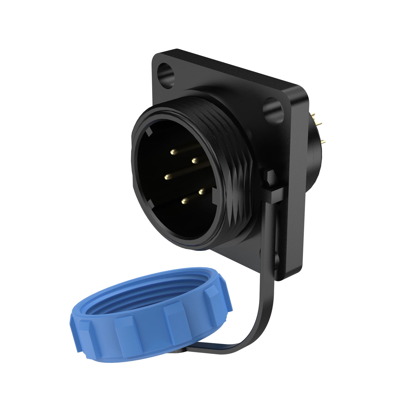 EW SP17 5 Pin Flange Circular Connector Electrical