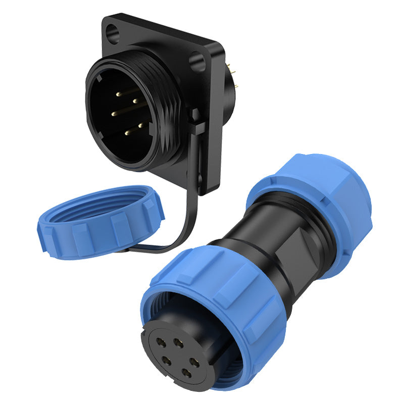 EW SP17 5 Pin Flange Circular Connector Electrical