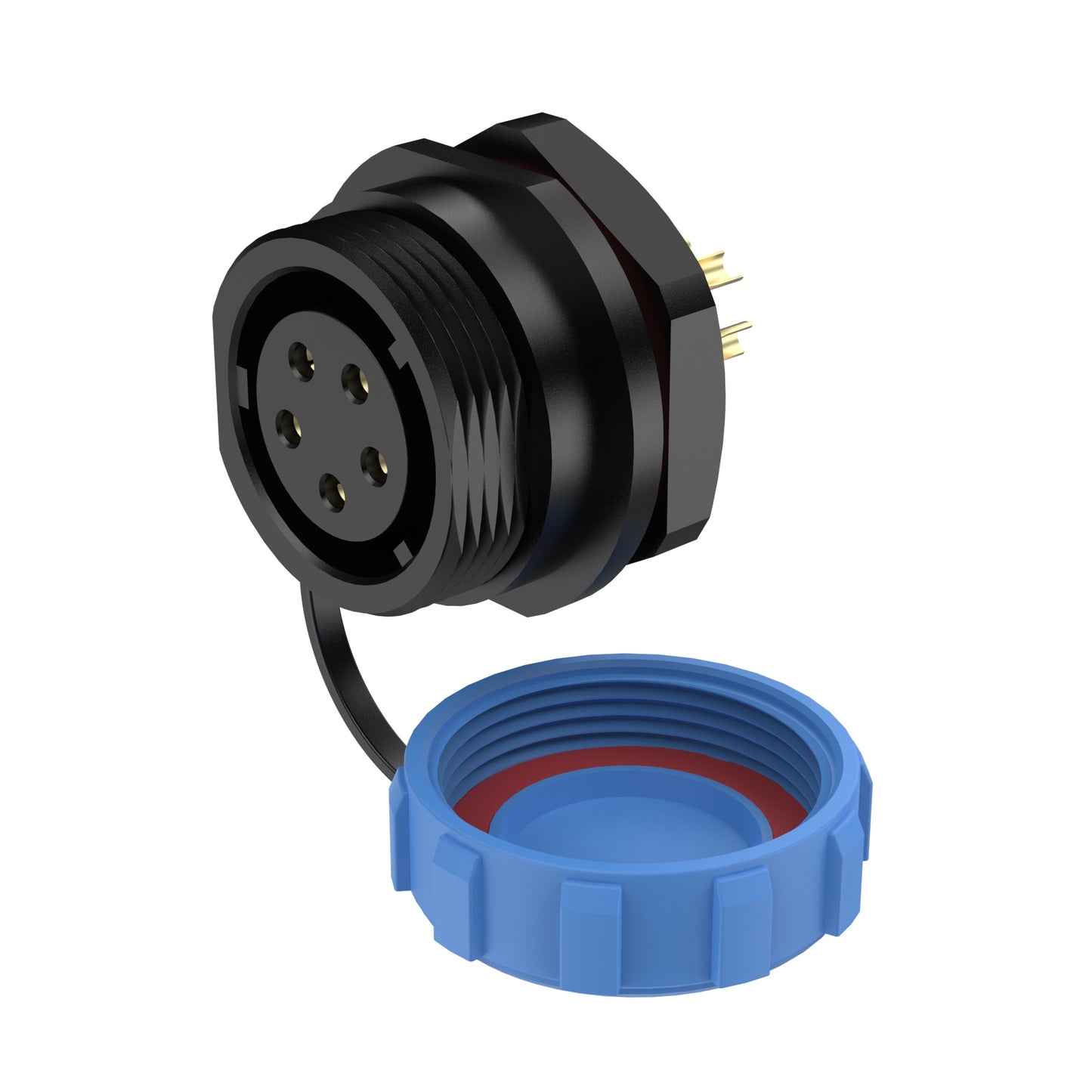 EW SP17 5 Pin Panel Mount Power Connector