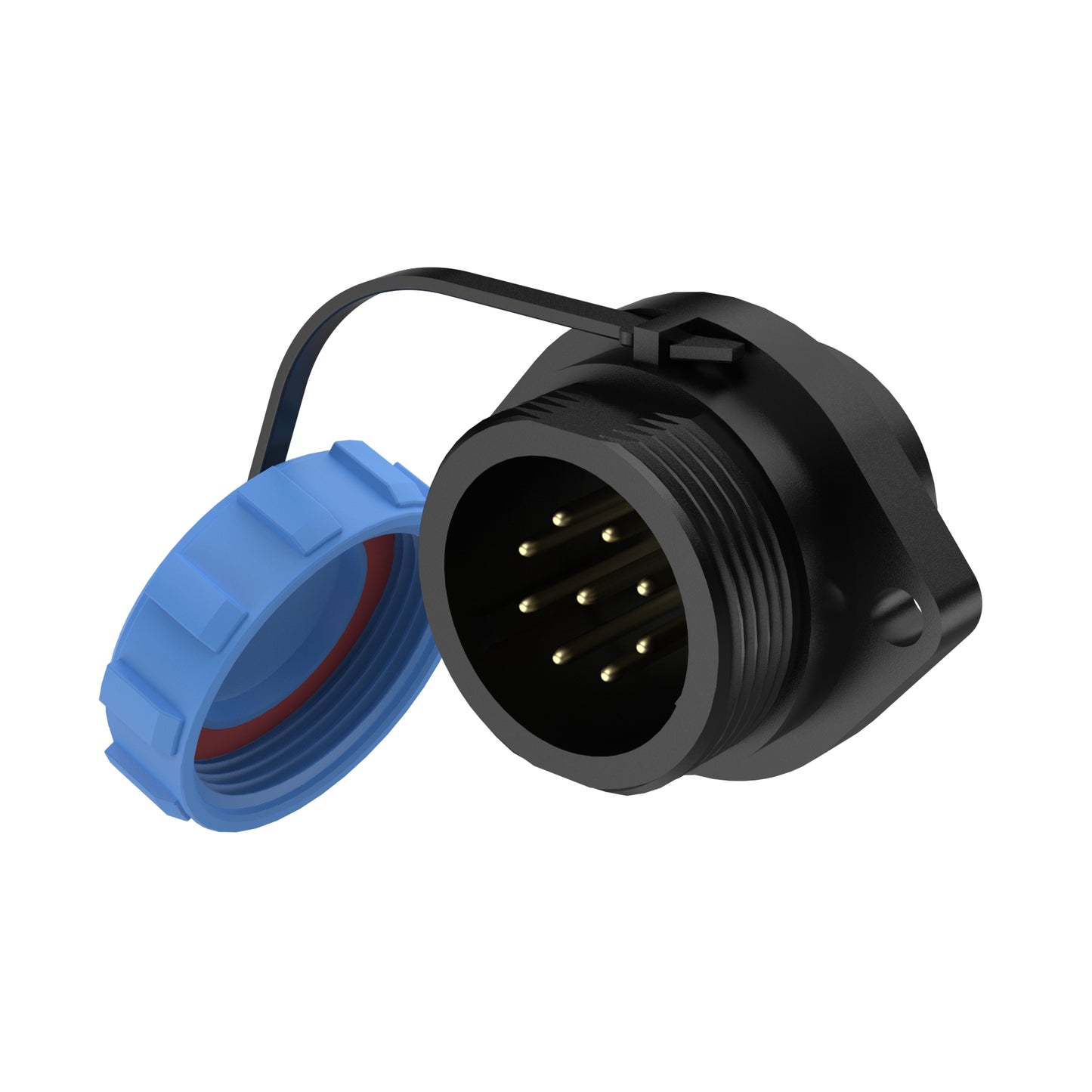 EW SP17 9 Pin Diamond Flange Circular Connector