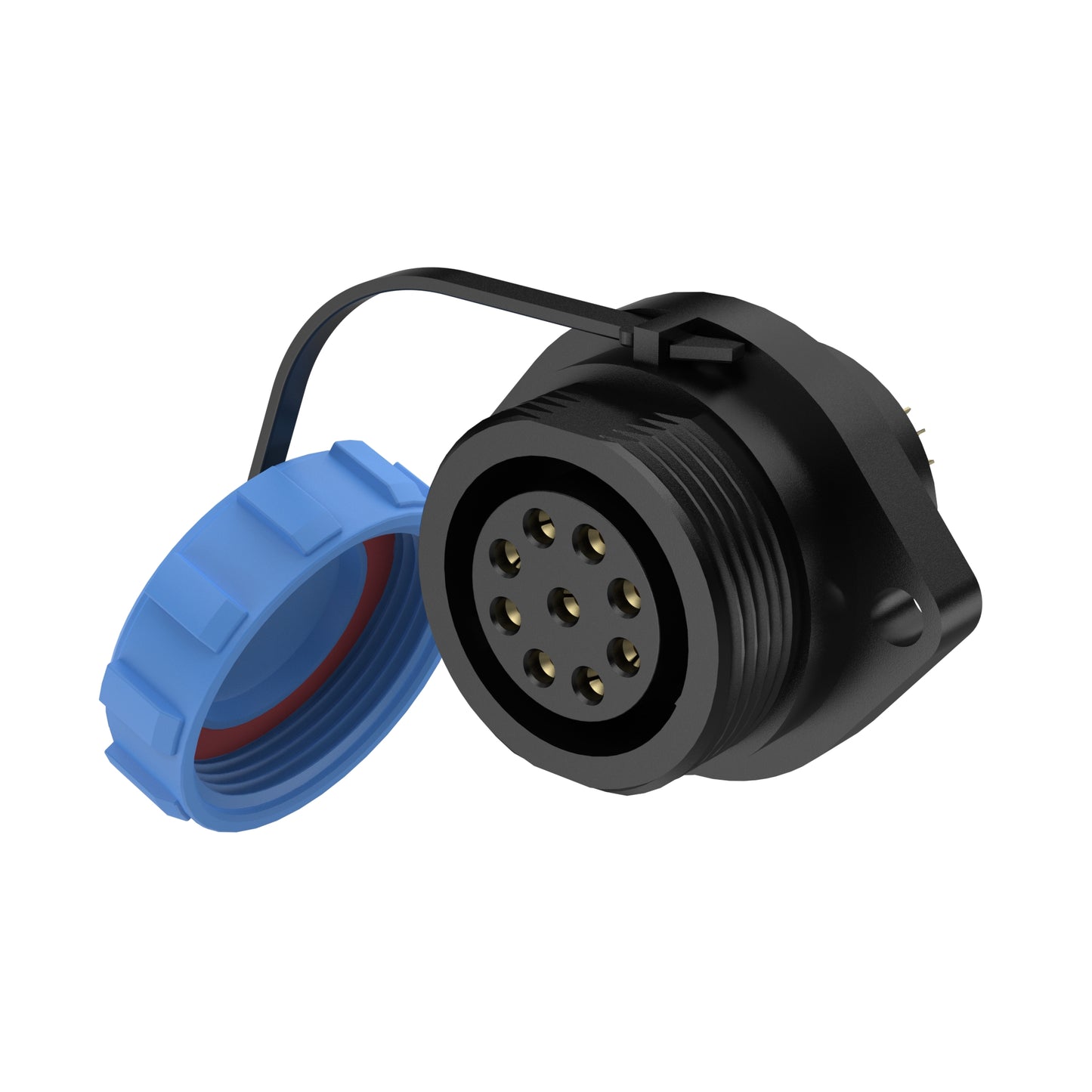 EW SP17 9 Pin Diamond Flange Circular Connector