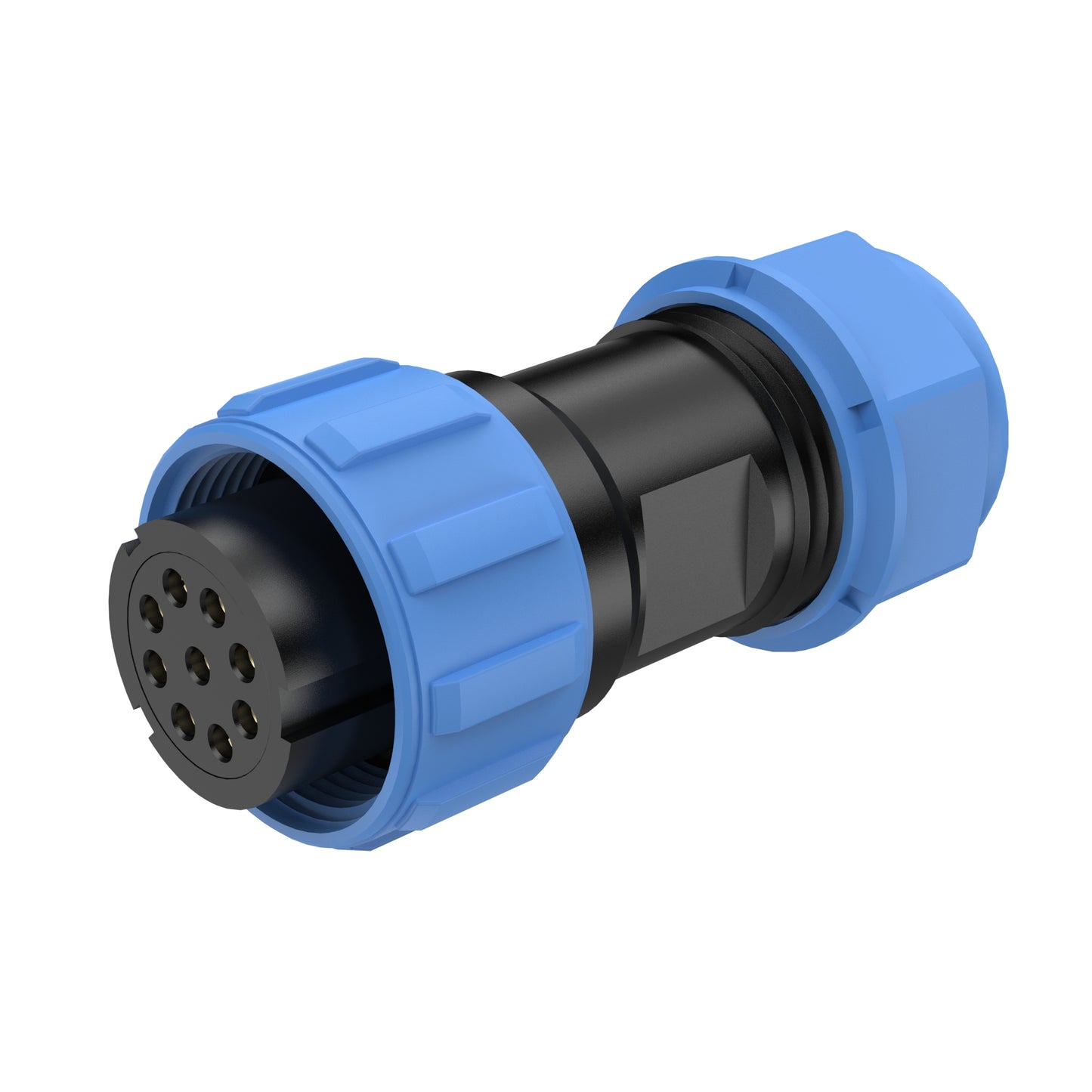 EW SP17 9 Pin Diamond Flange Circular Connector