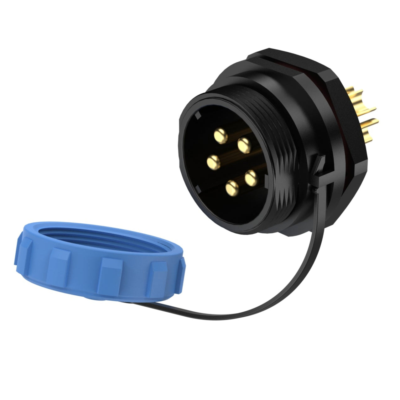 EW SP21 5A Pin Panel Mount Connector