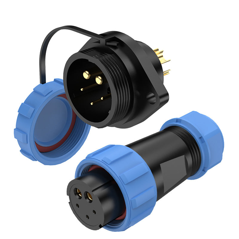 EW SP21 5B Pin Diamond Flange Circular Plug Socket