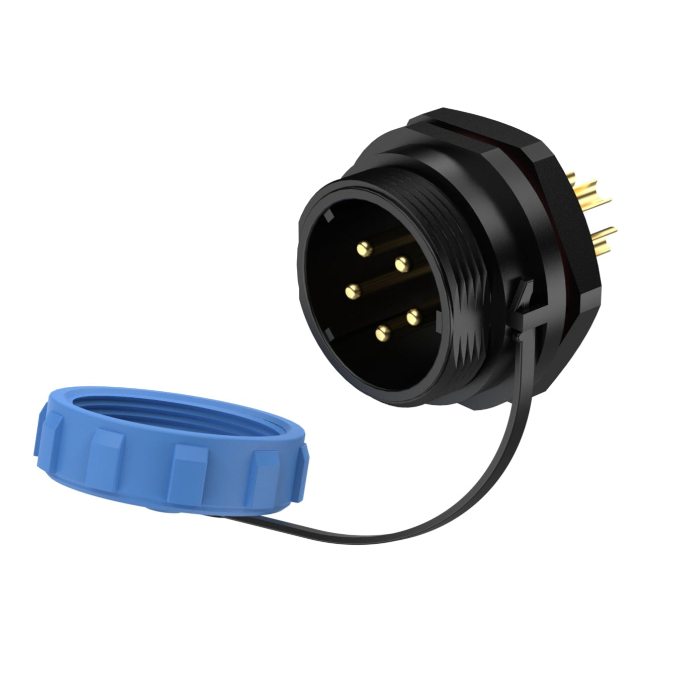 EW SP21 5C Pin Panel Mount Power Connector