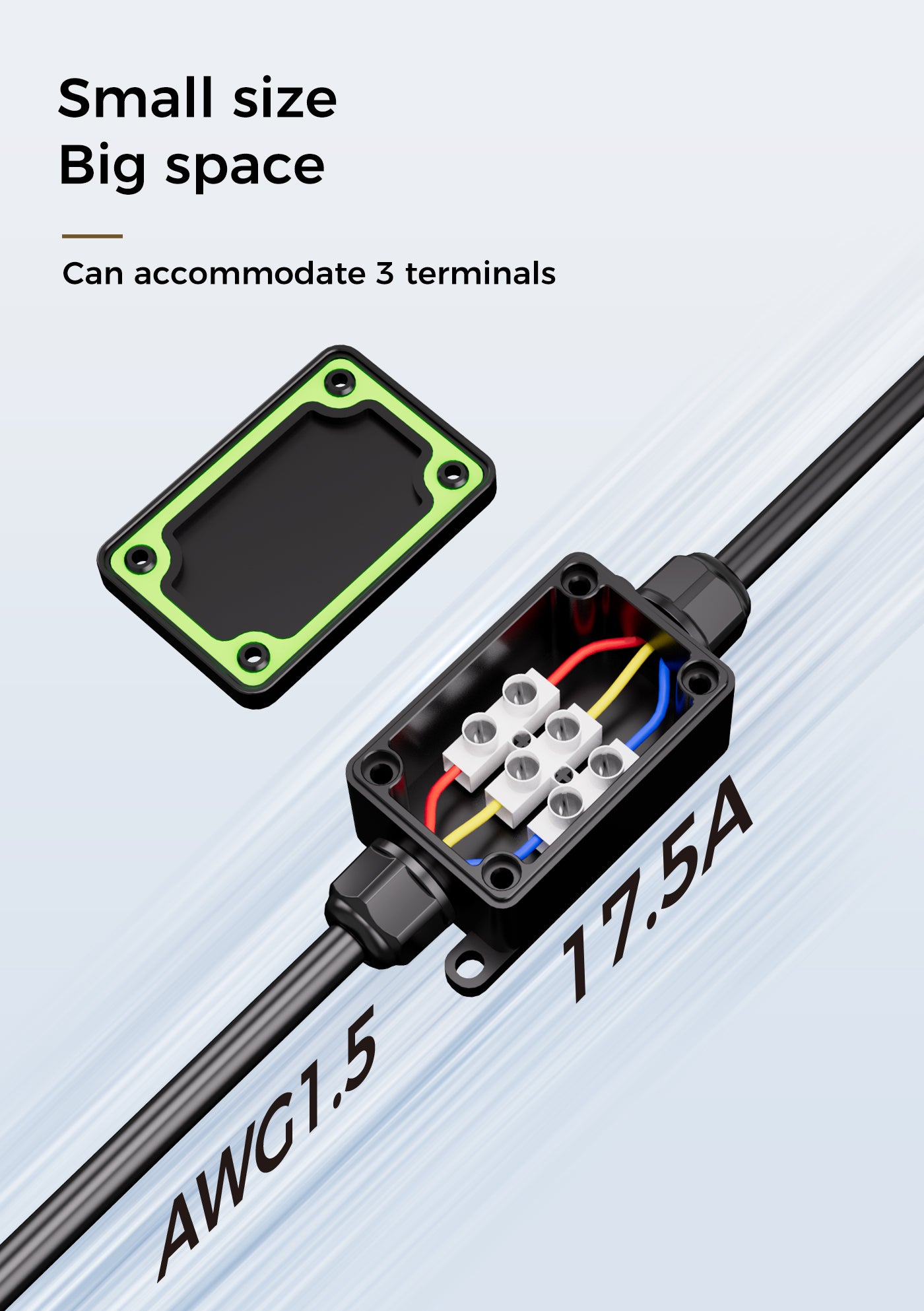 M2068N-2T Waterproof Junction Box With Terminal Block