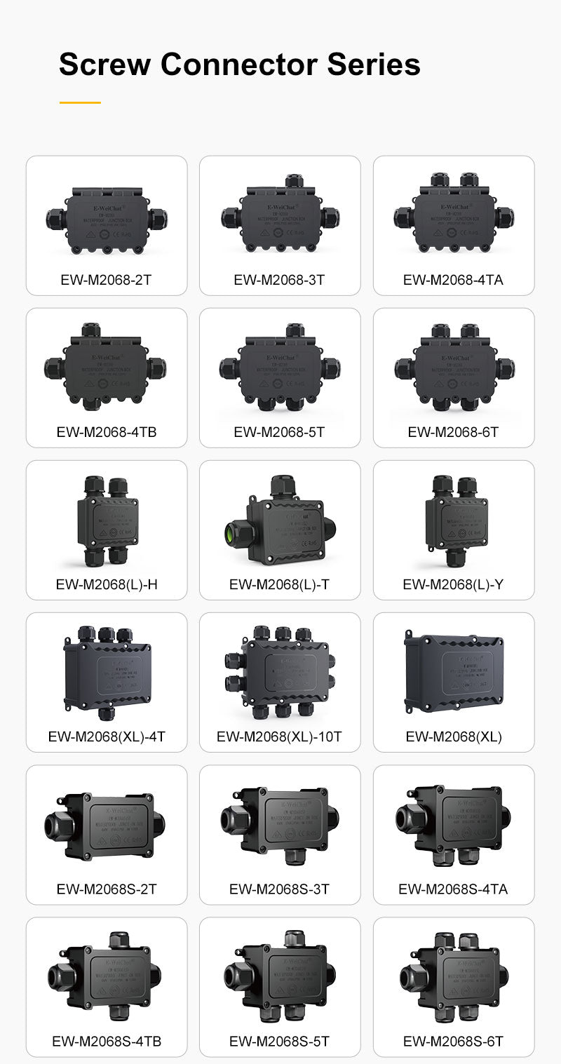 EW M2068(L)-H Junction Box Cable Connector IP68