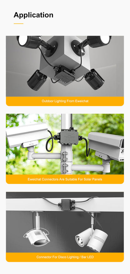 EW M2068(L)-Y 3-Way Junction Box Waterproof IP68