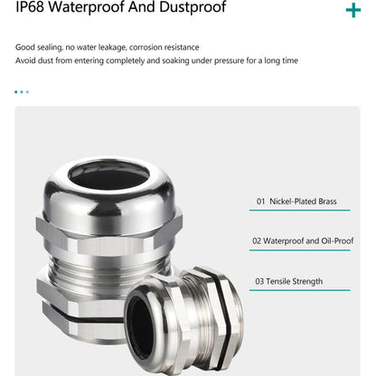 EW PG7 Cable Gland IP68 3-6.5MM Metal
