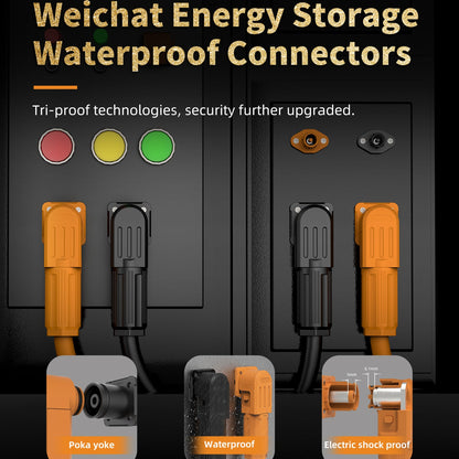 EW IP67 Energy Storage Connector Orange 100A