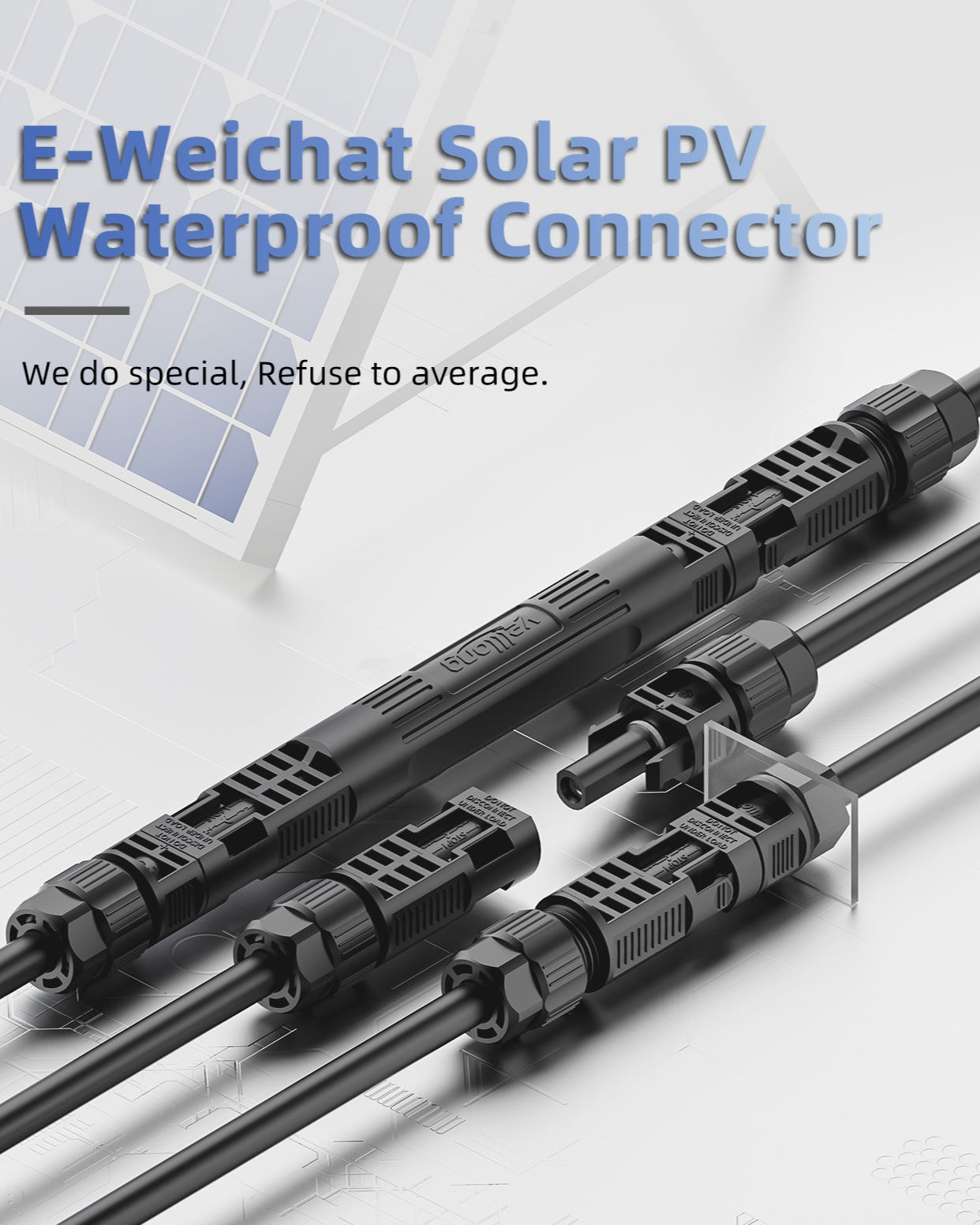 EW PV4 Series 25A MC4 Solar Connectors