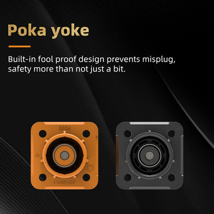 EW IP67 Energy Storage Connector Orange 100A