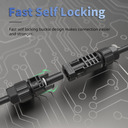 EW PV4 Series 45A Solar Connectors for Solar Panels