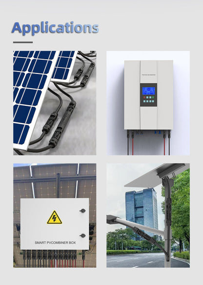 EW PV4 Series 45A Solar Connectors for Solar Panels