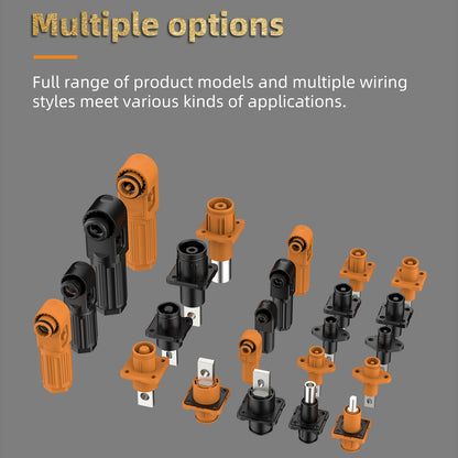 EW IP67 Energy Storage Connector Orange 100A