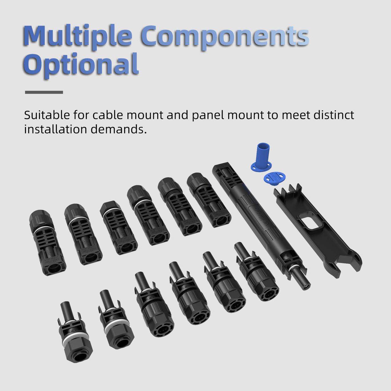 EW PV4 Series 25A MC4 Solar Connectors