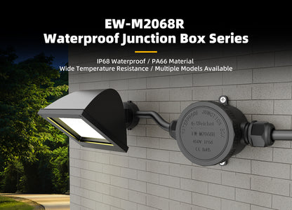 EW M2068R-1T Waterproof Junction Box Outdoor Cable Connector With Terminal Block