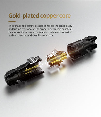 LP20 3+5 Pin Inline IP68 Electrical Waterproof Connectors