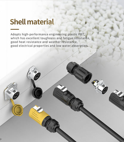 LP20 3+2 Pin Outdoor Waterproof Wire Electrical Connector