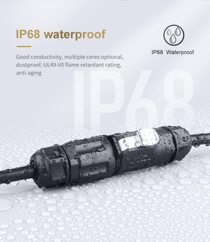 LP20 2+6 Pin Flange Waterproof Inline Connector Aviation Plug