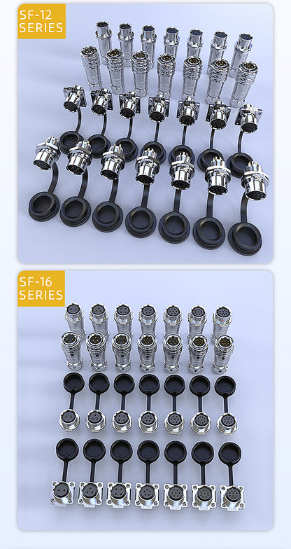 EW SF12 9 Pin Circular Plug Socket Metal