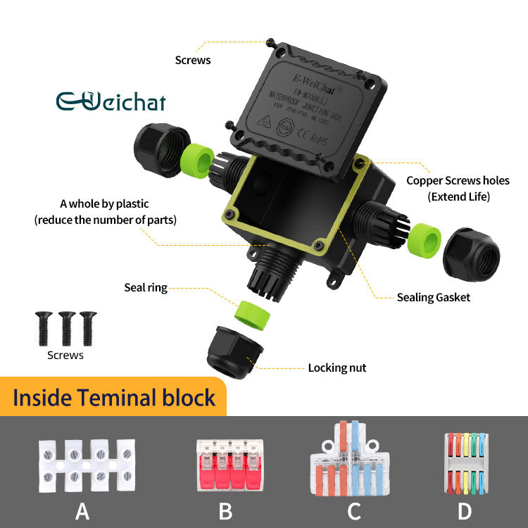 EW M2068(L)-T Waterproof Electrical Junction Box