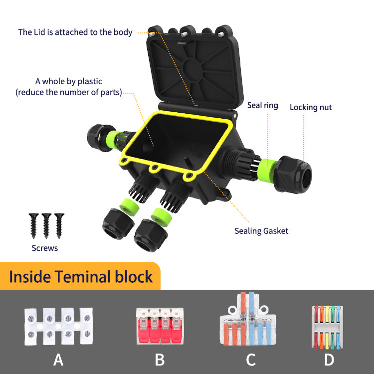 EW M2068-5T Waterproof Junction Box with Terminal Block